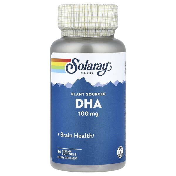 Solaray, Plant Sourced DHA, 100 mg, 60 Vegan Softgels
