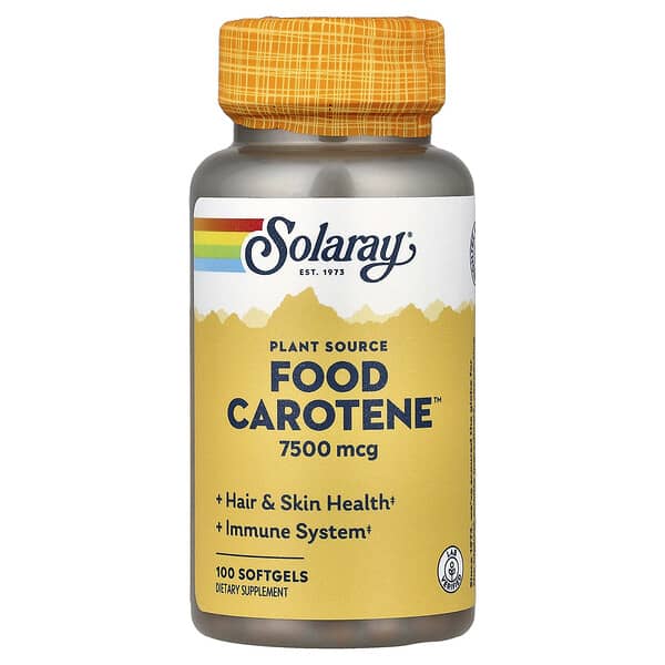 Solaray, Plant Sourced Food Carotene™, 100 Softgels