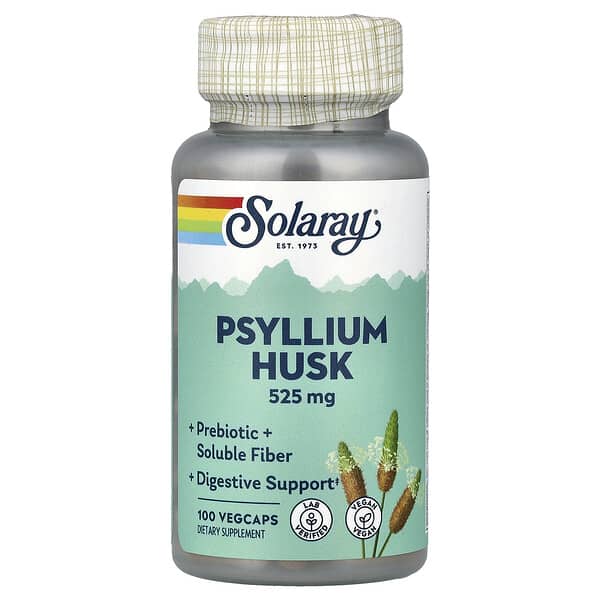 Solaray, Psyllium Husk, 525 mg , 100 VegCaps