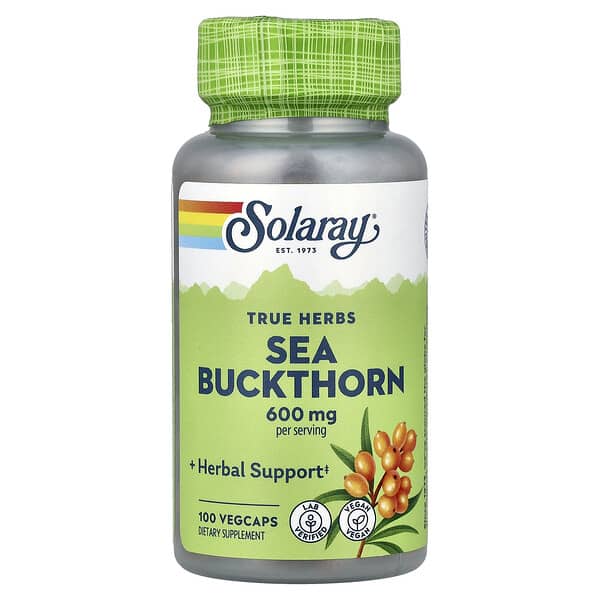 Solaray, Sea Buckthorn, 100 VegCaps (300 mg per Capsule) 2 Solaray, Sea Buckthorn, 100 VegCaps (300 mg per Capsule)