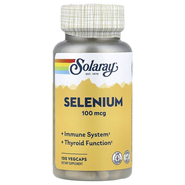 Solaray, Selenium, 100 mcg , 100 VegCaps