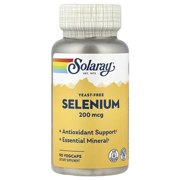 Solaray, Selenium, 200 mcg, 90 VegCaps