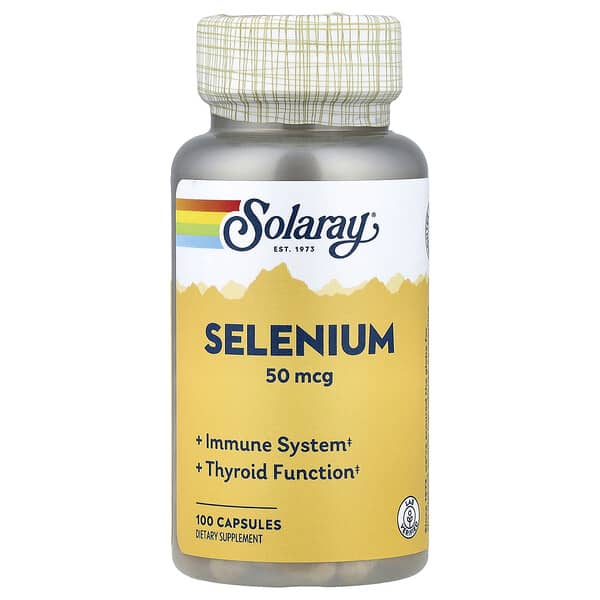 Solaray, Selenium, 50 mcg , 100 Capsules