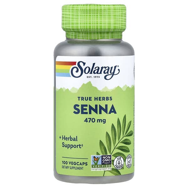 Solaray, Senna, 470 mg, 100 VegCaps 3 Solaray, Senna, 470 mg, 100 VegCaps
