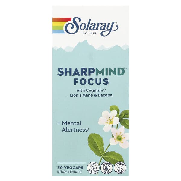 Solaray, SharpMind™ Focus, 30 Vegcaps