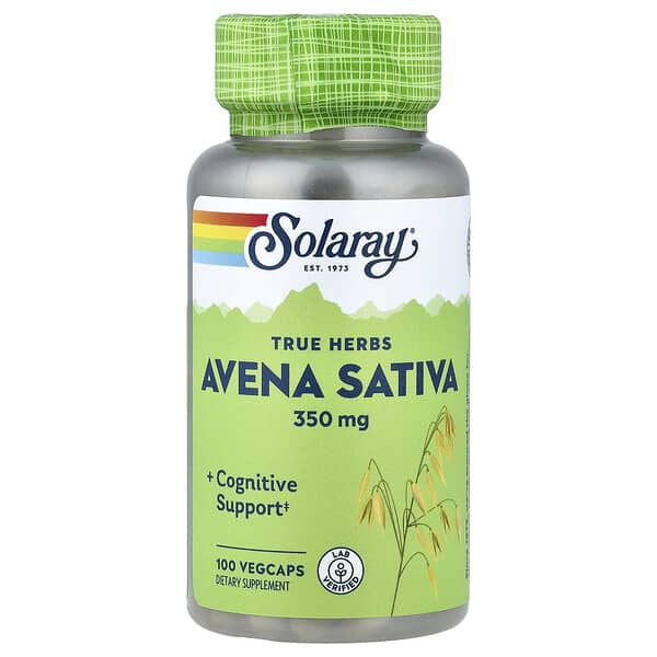 Solaray, True Herbs, Avena Sativa, 350 mg, 100 VegCaps