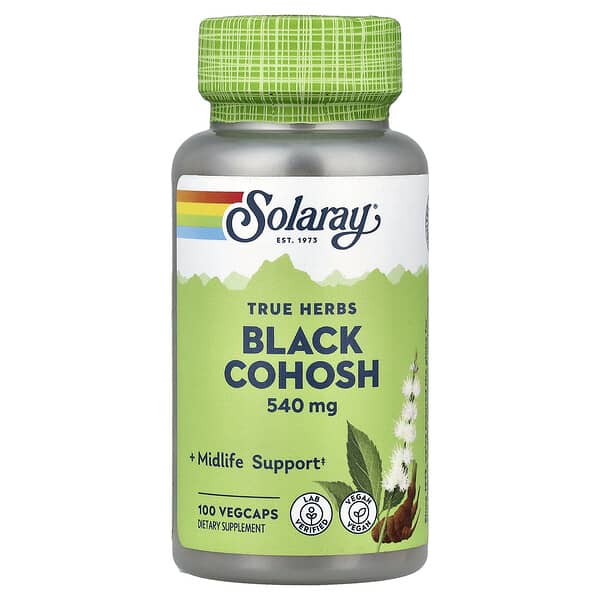 Solaray, True Herbs, Black Cohosh, 540 mg , 100 VegCaps