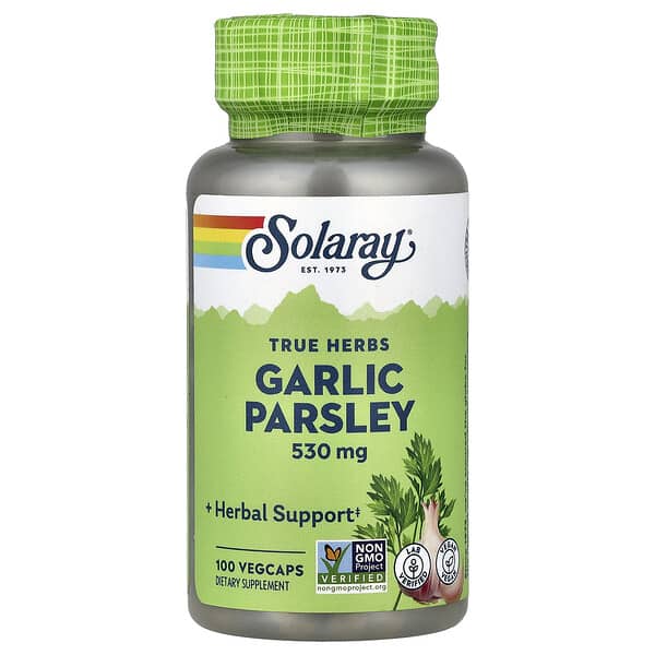 Solaray, True Herbs, Garlic Parsley, 100 VegCaps