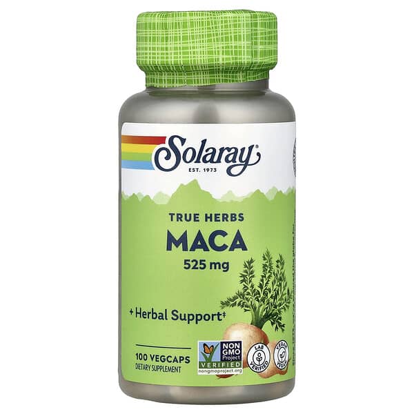 Solaray, True Herbs, Maca, 525 mg, 100 VegCaps