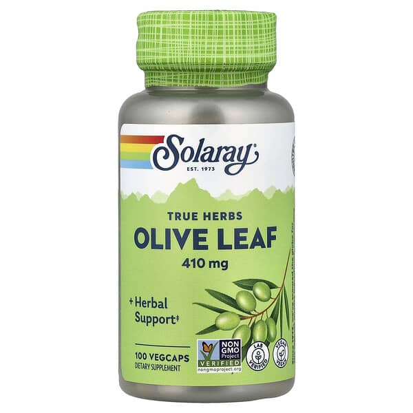 Solaray, True Herbs, Olive Leaf, 410 mg, 100 VegCaps 4 Solaray, True Herbs, Olive Leaf, 410 mg, 100 VegCaps