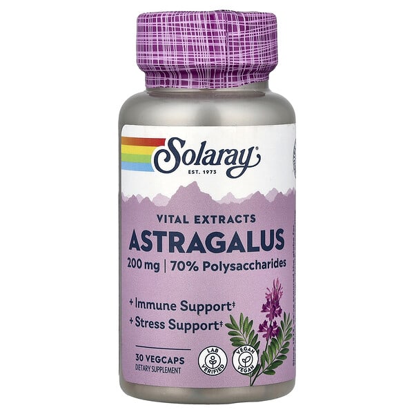 Solaray, Vital Extracts, Astragalus, 30 VegCaps