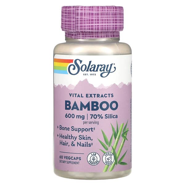 Solaray, Vital Extracts, Bamboo, 60 VegCaps (300 mg per VegCap)