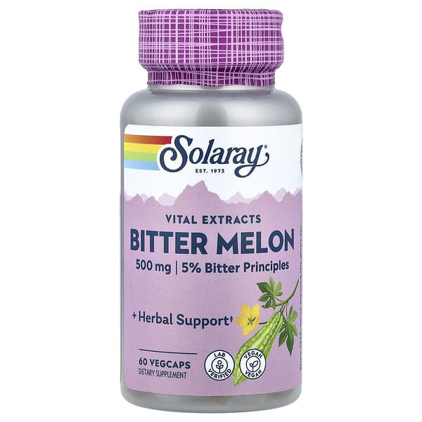 Solaray, Vital Extracts, Bitter Melon , 500 mg, 60 VegCaps