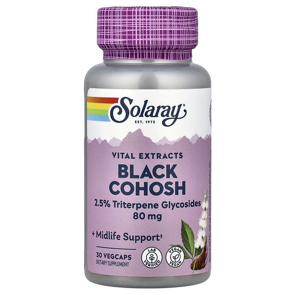 Solaray, Vital Extracts, Black Cohosh, 30 VegCaps