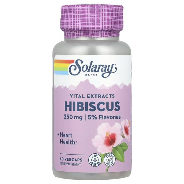 Solaray, Vital Extracts, Hibiscus, 60 VegCaps