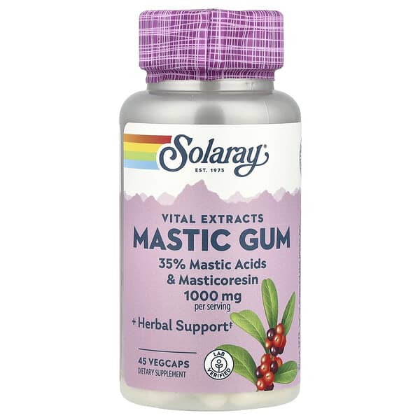 Solaray, Vital Extracts, Mastic Gum, 45 VegCaps (500 mg per Capsule)