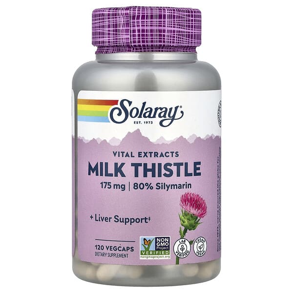 Solaray, Vital Extracts, Milk Thistle, 120 VegCaps