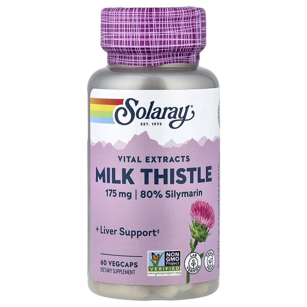Solaray, Vital Extracts, Milk Thistle, 60 VegCaps