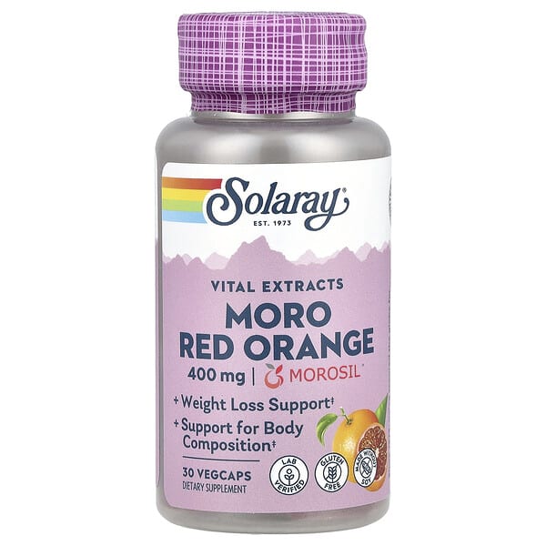 Solaray, Vital Extracts, Moro Red Orange , 400 mg , 30 VegCaps