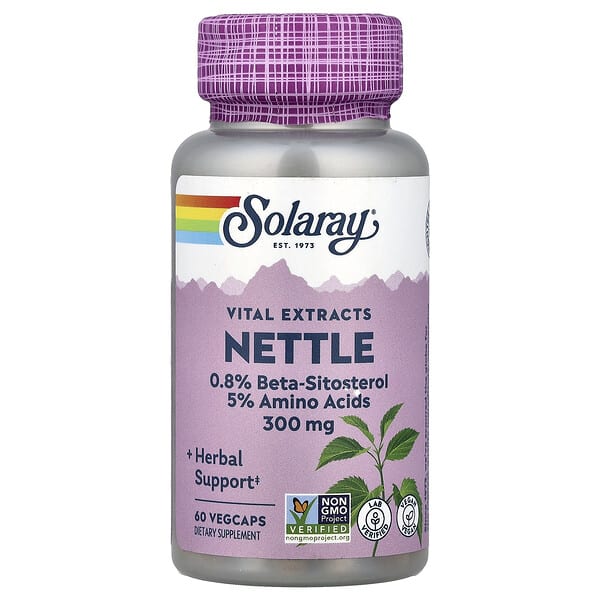 Solaray, Vital Extracts, Nettle, 300 mg, 60 VegCaps