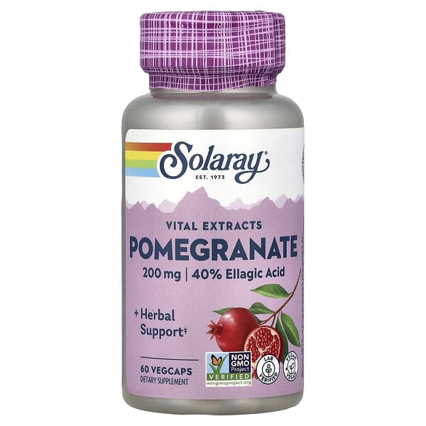 Solaray, Vital Extracts, Pomegranate, 60 VegCaps