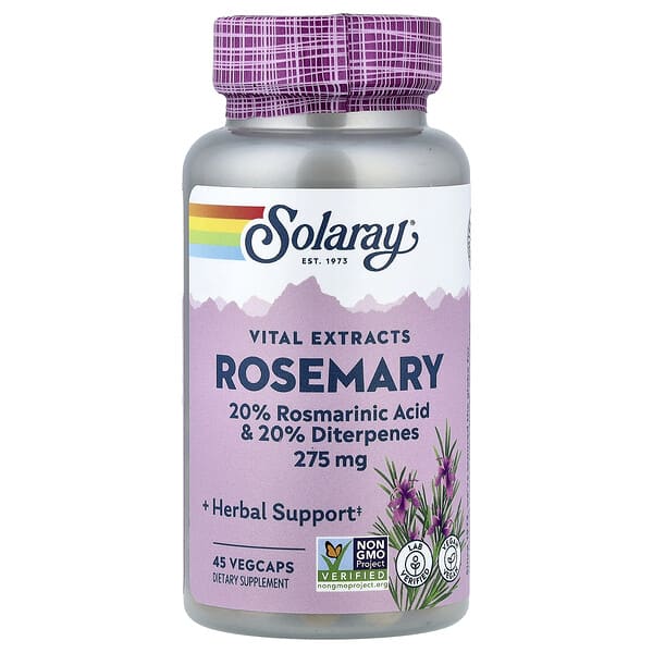 Solaray, Vital Extracts, Rosemary, 45 VegCaps