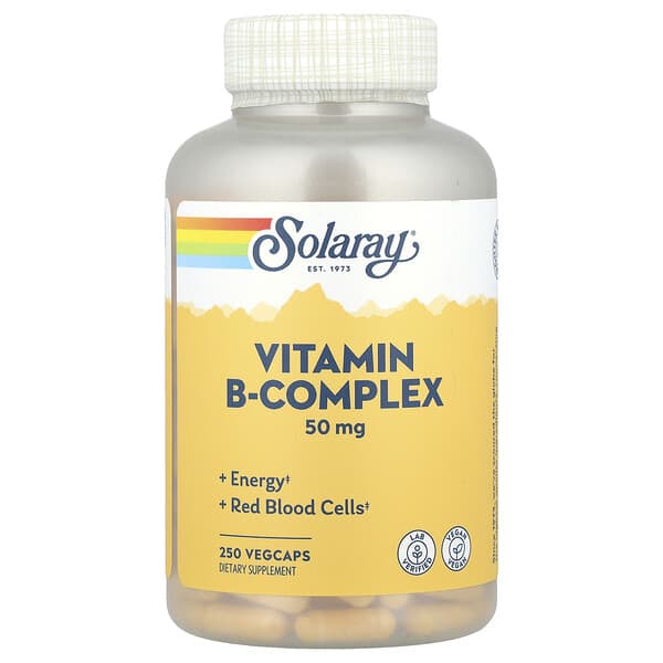 Solaray, Vitamin B-Complex, 50 mg, 250 VegCaps