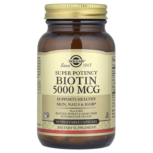 Solgar, Biotin, 50 Vegetable Capsules