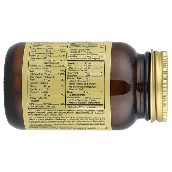 Solgar, Formula V™ VM-75®, 60 Tablets 2 Solgar, Formula V™ VM-75®, 60 Tablets - Ảnh 2