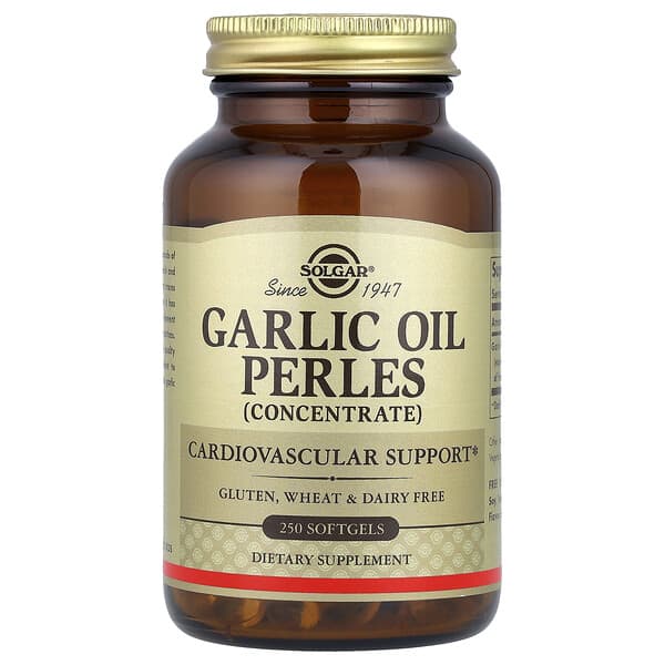 Solgar, Garlic Oil Perles, Concentrate, 250 Softgels (1 mg per Softgel)