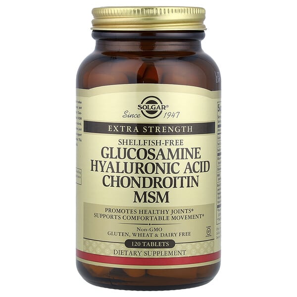 Solgar, Glucosamine Hyaluronic Acid Chondroitin MSM, 120 Tablets