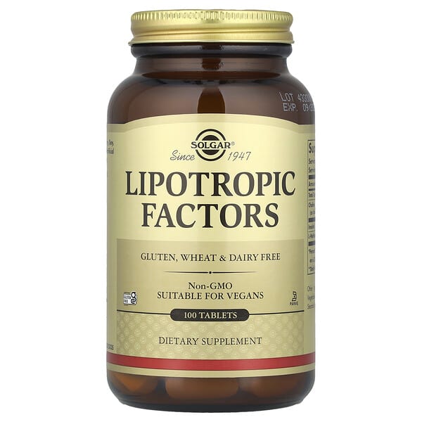 Solgar, Lipotropic Factors, 100 Tablets