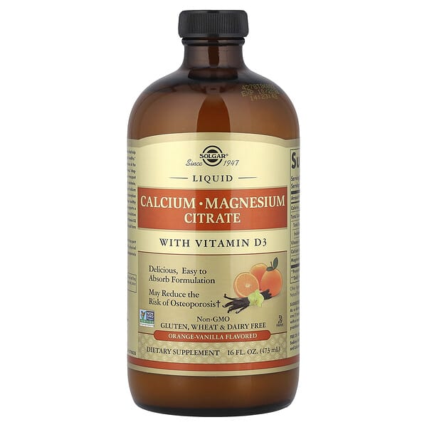 Solgar, Liquid Calcium Magnesium Citrate with Vitamin D3, Orange-Vanilla, 16 fl oz (473 ml) 3 Solgar, Liquid Calcium Magnesium Citrate with Vitamin D3, Orange-Vanilla, 16 fl oz (473 ml)