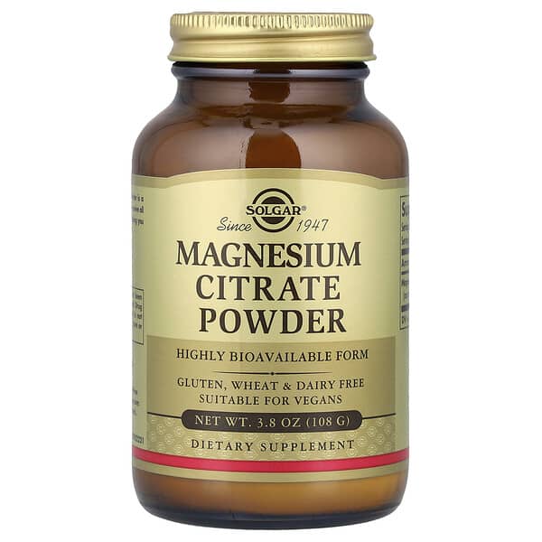 Solgar, Magnesium Citrate Powder, 3.8 oz (108 g) 4 Solgar, Magnesium Citrate Powder, 3.8 oz (108 g)