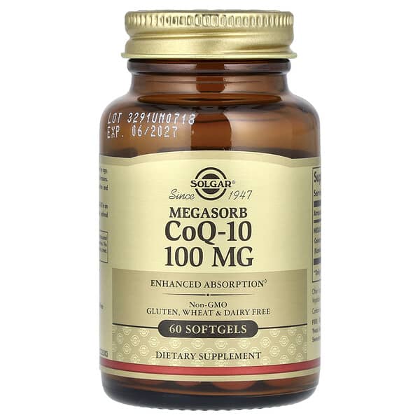 Solgar, Megasorb CoQ-10, 100 mg, 60 Softgels