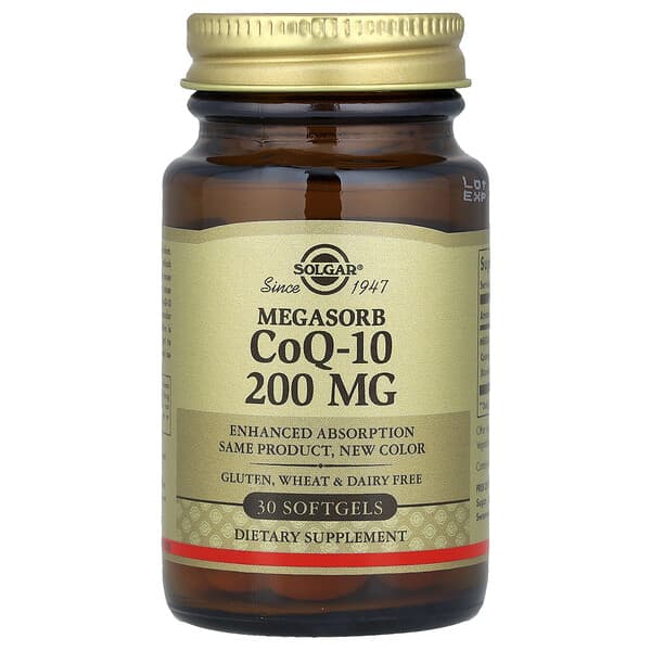 Solgar, Megasorb CoQ-10 , 200 mg, 30 Softgels