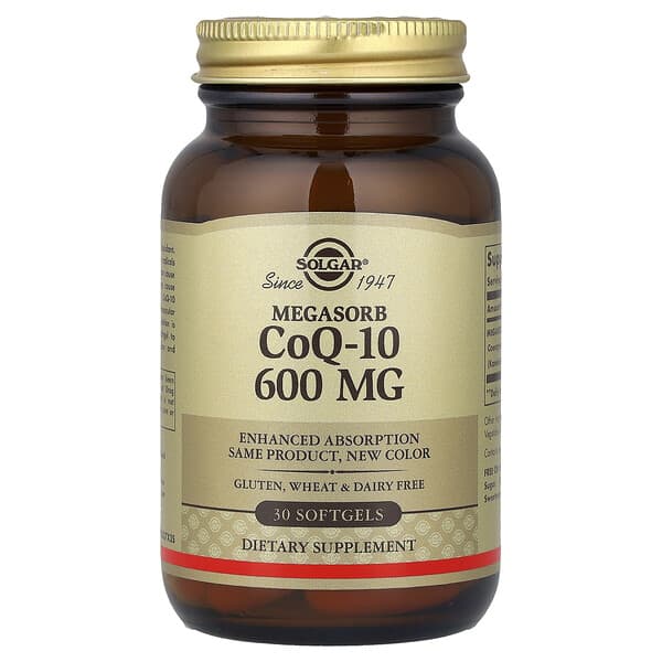 Solgar, Megasorb CoQ-10, 600 mg, 30 Softgels