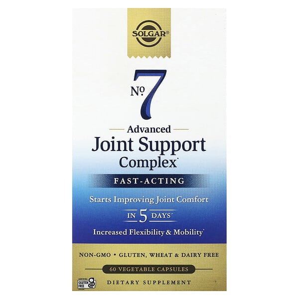 Solgar, No.7, Advanced Joint Support Complex, 60 Vegetable Capsules