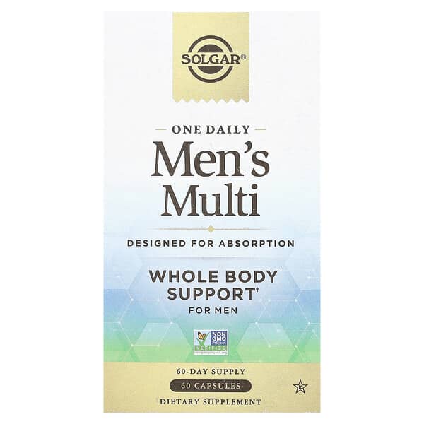 Solgar, One Daily Men's Multi, 60 Capsules