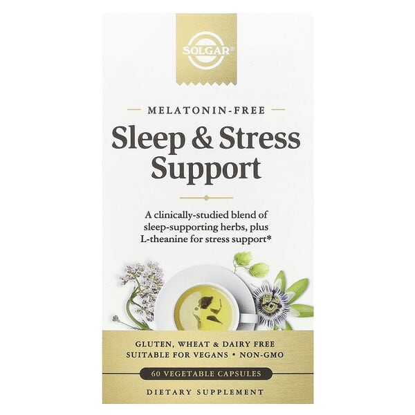 Solgar, Sleep & Stress Support, 60 Vegetable Capsules