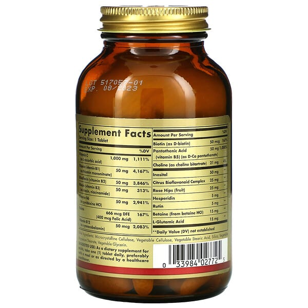 Alternative view of Solgar, Ultimate B+C Complex, 90 Tablets