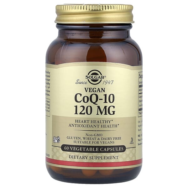 Solgar, Vegan CoQ-10, 120 mg, 60 Vegetable Capsules