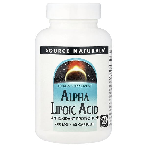 Source Naturals, Alpha Lipoic Acid, 600 mg, 60 Capsules