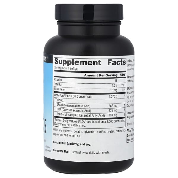 Alternative view of Source Naturals, Arctic Pure®, Omega-3 Fish Oil, 1,125 mg, 60 Softgels