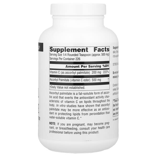 Source Naturals, Ascorbyl Palmitate, 4 oz (113.4 g) 2 Source Naturals, Ascorbyl Palmitate, 4 oz (113.4 g) - Ảnh 2