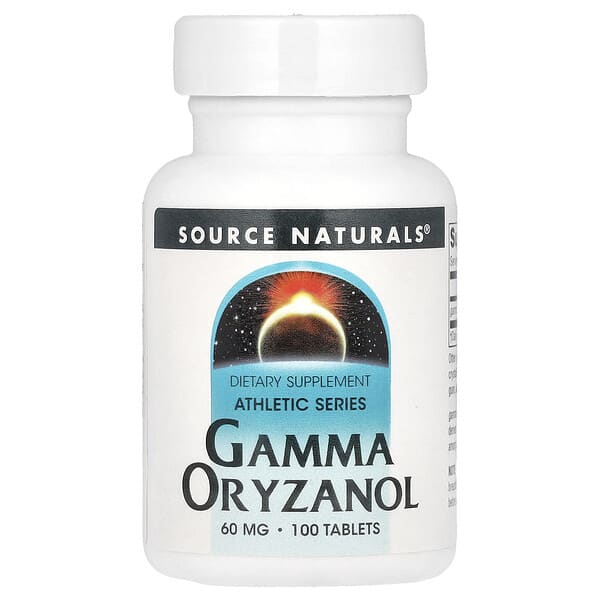 Source Naturals, Athletic Series, Gamma Oryzanol, 60 mg, 100 Tablets