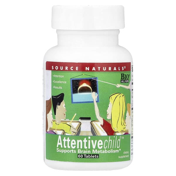 Source Naturals, Attentive Child™, 60 Tablets 3 Source Naturals, Attentive Child™, 60 Tablets