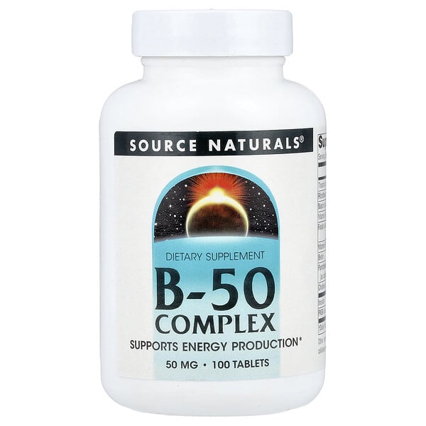 Source Naturals, B-50 Complex, 100 Tablets