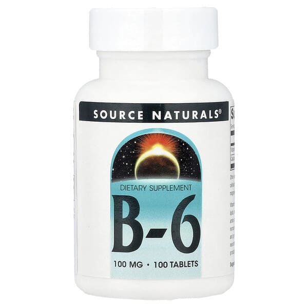 Source Naturals, B-6, 100 Tablets
