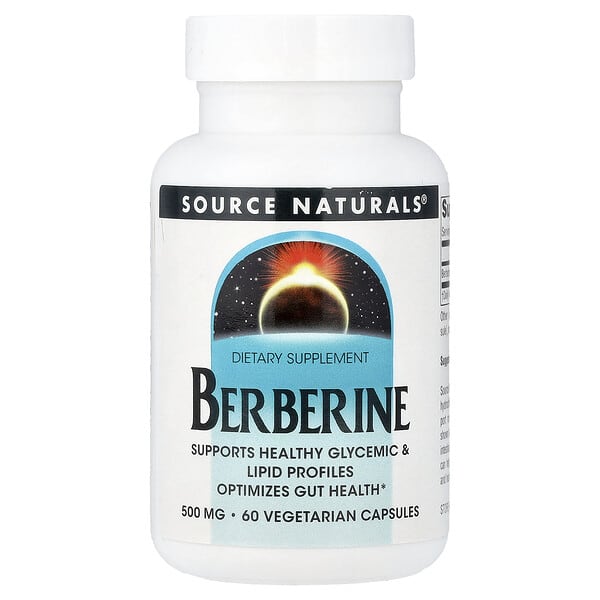 Source Naturals, Berberine, 500 mg, 60 Vegetarian Capsules